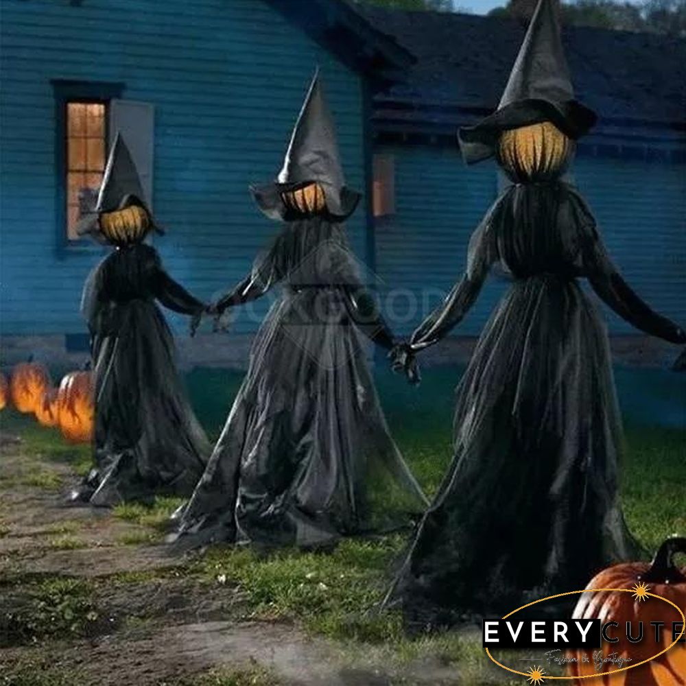 Lighted Halloween Witch Stake For Halloween Decoration