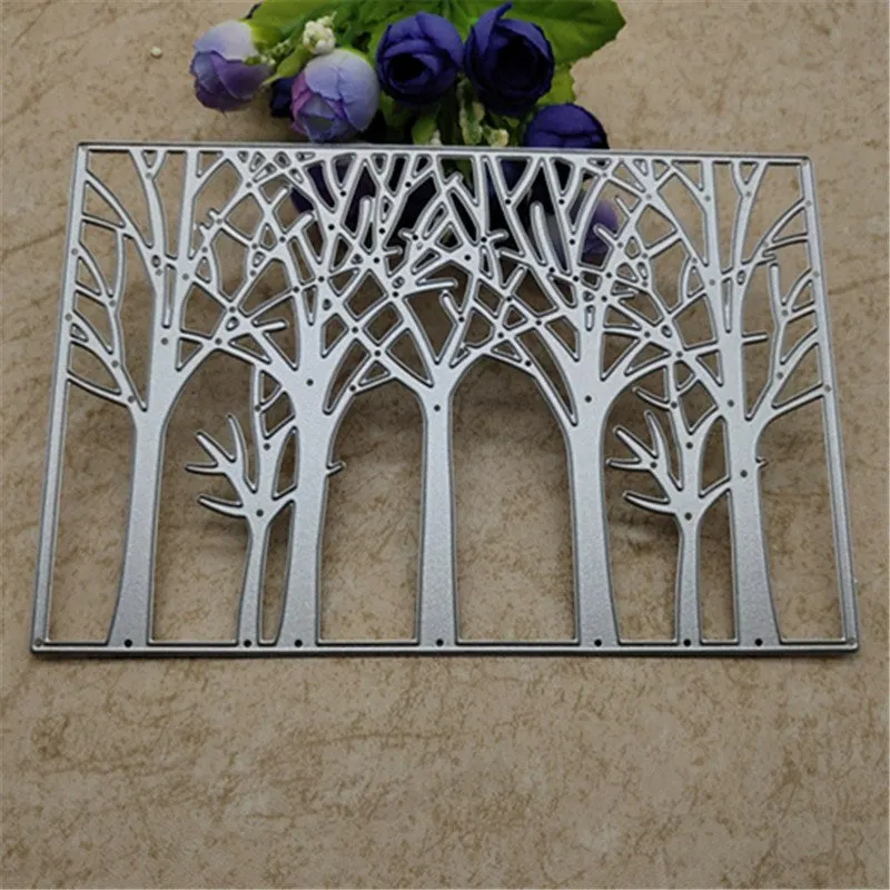 Nice Tree Cutting Dies background Metal Cutting Dies Stencils For Card Making Decorative Embossing Suit Paper Cards Stamp DIY