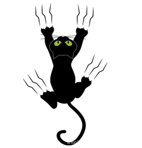 New Cat Dog 3D Wall Sticker Bathroom Toilet Kids Room Decoration Wall Decals Animal Sticker Refrigerator Waterproof Poster