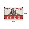 Dessin d&rsquo;oeufs de poule - Panneaux en &eacute;tain m&eacute;tallique(30*40cm)