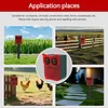 Solar Outdoor Motion Sensor Alarm Dog Barking&Gunshot Sound Loud Noise Maker