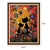 Cat - 14CT Stamped Cross Stitch Kit(40x50cm)