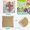 (Pre-Framed)Flower Cross-Special Shape Diamond Painting Kit(29x29cm)