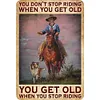(Multi Style)Cowgirl - Vintage Metal Signs - 20*30cm/30*40cm - Western