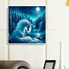 Licorne - perceuse ronde peinture diamant - 40*40cm