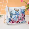 DIY Flower Special Shape Diamond Painting Leather Chain Shoulder Bag Clutch