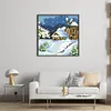 Winter-9CT Stamped Cross Stitch Bead Embroidery 17*17cm