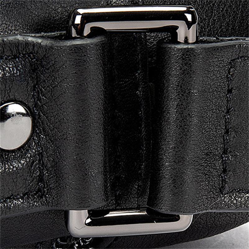 Men's Shoulder Bag Business Casual Leather Solid Color Crossbody Bag