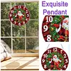 (US Local) DIY Xmas Diamond Painting Ornament with Clock Function Creative Craft