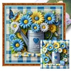 (Multi Style)Rose Butterfly-Full Embroidery 3 Strands 11CT Stamped Cross Stitch-45*45CM