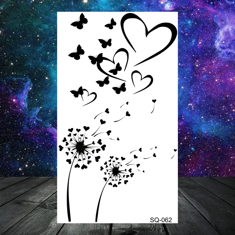 3D Universe Planet Temporary Tattoos For Women Adult Kids Girl Lotus Moon Outer Space Fake Tattoo Neck Arm Hands Small Tatoos