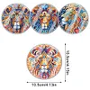 [Upgrade]4Pcs Acrylic Special Shape Lion DIY Waterproof Diamond Painting Coaster