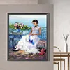 【Limited Stock Sale】(Big Size)White Beauty-Paint by Numbers Acrylic Painting 50*60CM