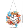 Diamond Painting Acrylic Seashell Starfish 5D Diamond Painting Wreath Clock
