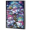 (US Local)50-Page A5 Christmas Snowman Diamond Painting Notebook for Adult Holiday Gift