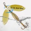 10pcs Boxed Metal Spoon Spinner Fishing Lure Artificial Bait Gift for Men Father
