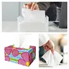 5D DIY Diamond Painting Handmade Crystal Square Tissue Box Kit (Flower)