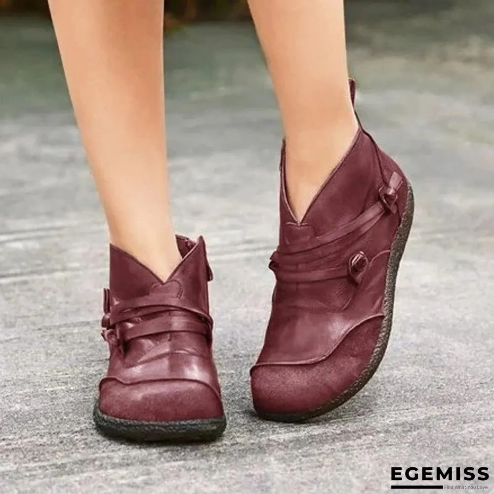 Flat Heel Casual Women Boots | EGEMISS