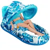 Beach Folding Hammocks PVC Floating Lounger Air Mattress for Swimming Pool Party