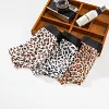 Men's Ultra-thin Mesh Ice Silk Sexy Leopard Print Boxer Briefs