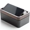 EDC Tray Box with Authentic Wood Magnetic Swivel Lid, Desk, EDC Gear Organizer, Home Office, Desk Accessories