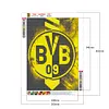 Dortmund Team Crest-Full Round Diamond Painting 30*40cm