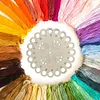 DIY Embroidered Hollow Thread Board Wooden Home Cross Stitch Tool (Tulip)