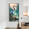 (Big Size) Delicate Crane-Full Round Diamond Painting 40*85cm