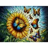 Diamond Painting -DIY Round Drill Stained Glass Sunflower