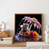 Flower Mouse-Full Round Diamond Painting(40x40cm)