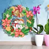 DIY Diamond Painting Garland Snowman Rhinestone Hanging Wreath Set 