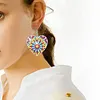 8 Pairs Double Sided Diamond Painting DIY Earring Making Kit for Women Girls