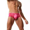Men's Low Waist Sexy Transparent Ice Silk Seamless Ultra-Thin Boxer Briefs
