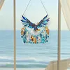 (US Local)DIY Diamond Painting Art Pendant Window Hanging Eagle Dream Catcher