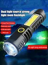 XPE COB LED Waterproof Camping Flashlight 4 Modes Torch Lamp for Outdoor Fishing
