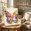 Pre-Framed 3D Rhinestones Butterfly With Artificial Flower Diamond Painting DIY Craft Kit 