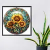 Flower Glass Painting-Full Round Diamond Painting 30*30CM