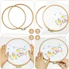 (US Local)2Pcs Round Embroidery Hoops DIY Sewing Tool for DIY Sewing Craft (20cm)