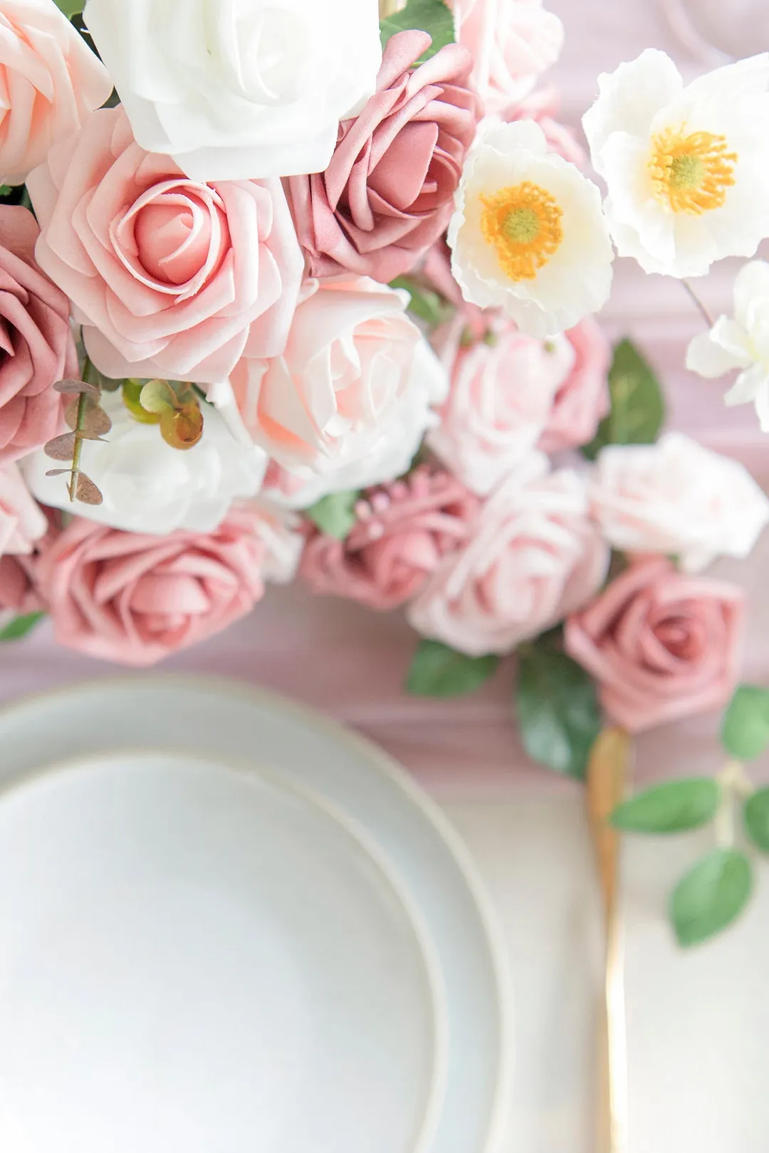 3" Foam Rose with Stem - 56 Colors