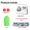 2026 Calendar Diamond Painting Kit DIY Diamond Art Desk Calendar for Home Office