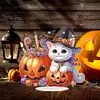 >SALE<Acrylic Halloween Cat Diamond Painting Desktop Decorations for Home Office Decor