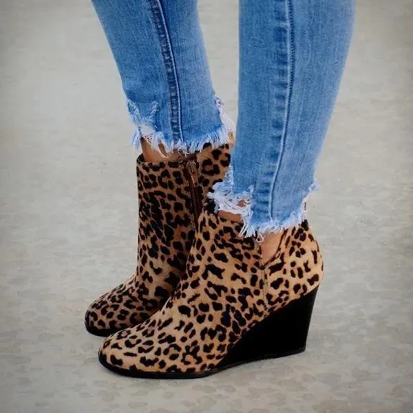Leather Suede Vintage Boots
