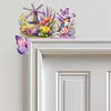 Windmills Flowers Birds 5D DIY Wooden Diamond Painting Door Topper (Left)