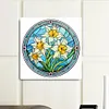 (Multi-Style) Flower Glass Painting - Paint By Numbers Acrylic Painting 40*40CM(HOT)