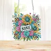 (US Local)Acrylic Special Shape Flowers 5D DIY Diamond Painting Dots Pendant for Window