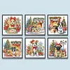 (US Local)6pack Xmas Dog-Special Shaped Diamond Painting Kit(30x30cm)
