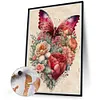 Flowers Butterfly-Paint by Numbers Acrylic Painting 30*40CM(Poster style）