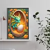 >SALE<5D DIY Full Round Drill Diamond Painting Green Dragon Home Decor 40x60cm