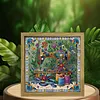 Framed DIY Special Shape Double sided Print Clear Framed Diamond Painting Kit(23x23cm)
