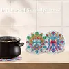 4 PCS Christmas Diamond Painting Placemat Kit for Home Kitchen Parties & Camping